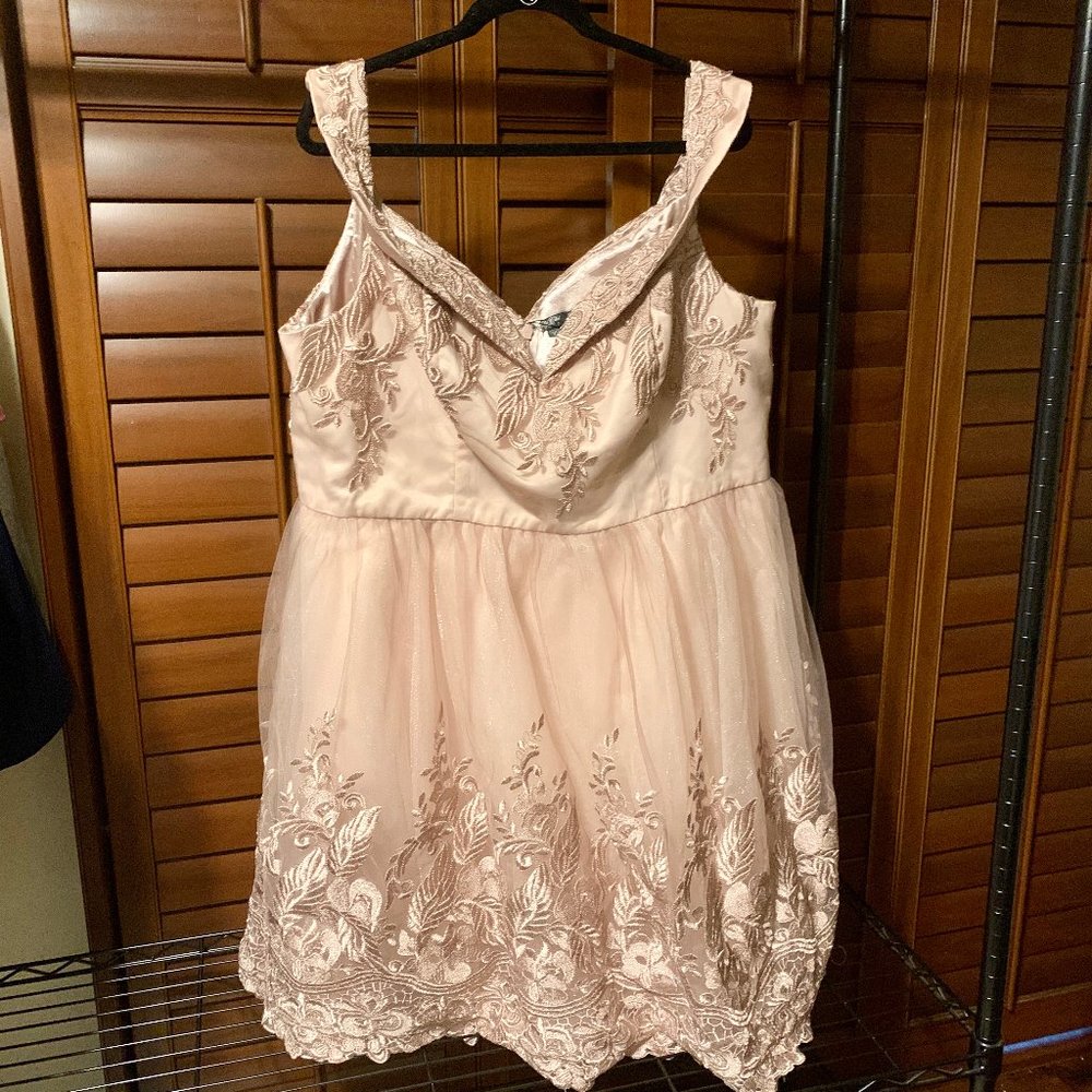 Chi Chi London Curve Ruben Dress Purple